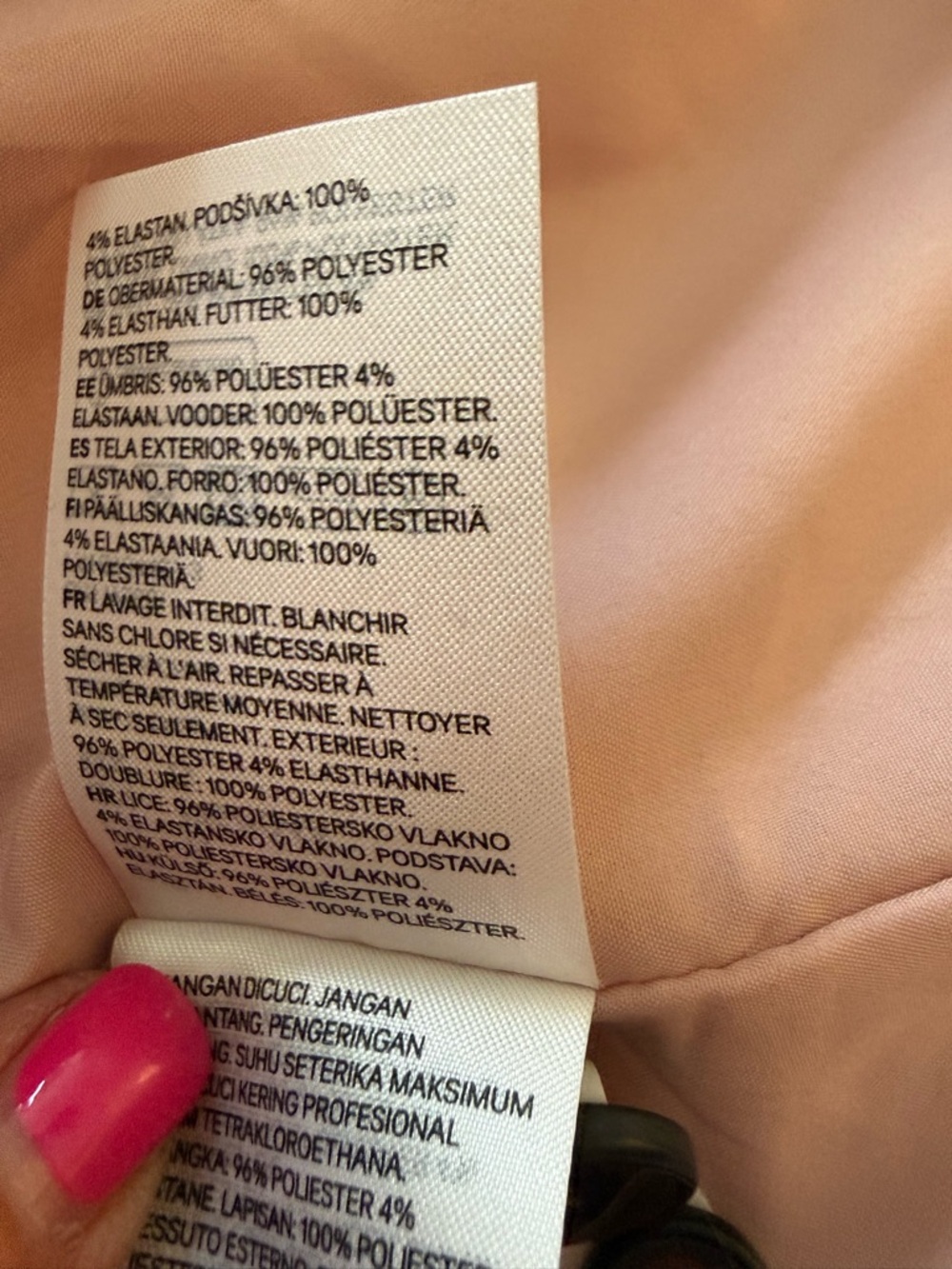 H&M Dusty Rose Double-Breasted Pantsuit - Picture 13 of 14
